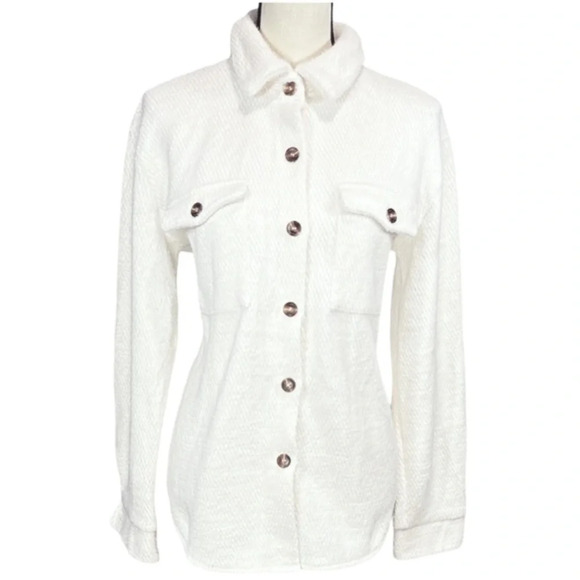 Coco + Carmen Jackets & Blazers - Coco + Carmen Fleece Shacket